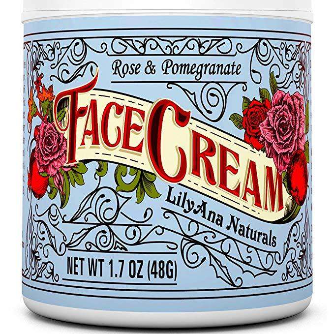 LilyAna Naturals Face Cream Moisturizer, Natural Anti Aging Skin Care 1.7 oz (48 g)