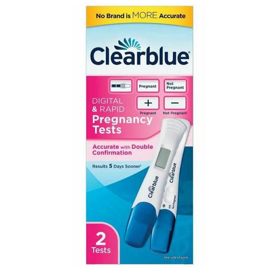 Clearblue Rapid & Digital Pregnancy Tests, 2 Tests