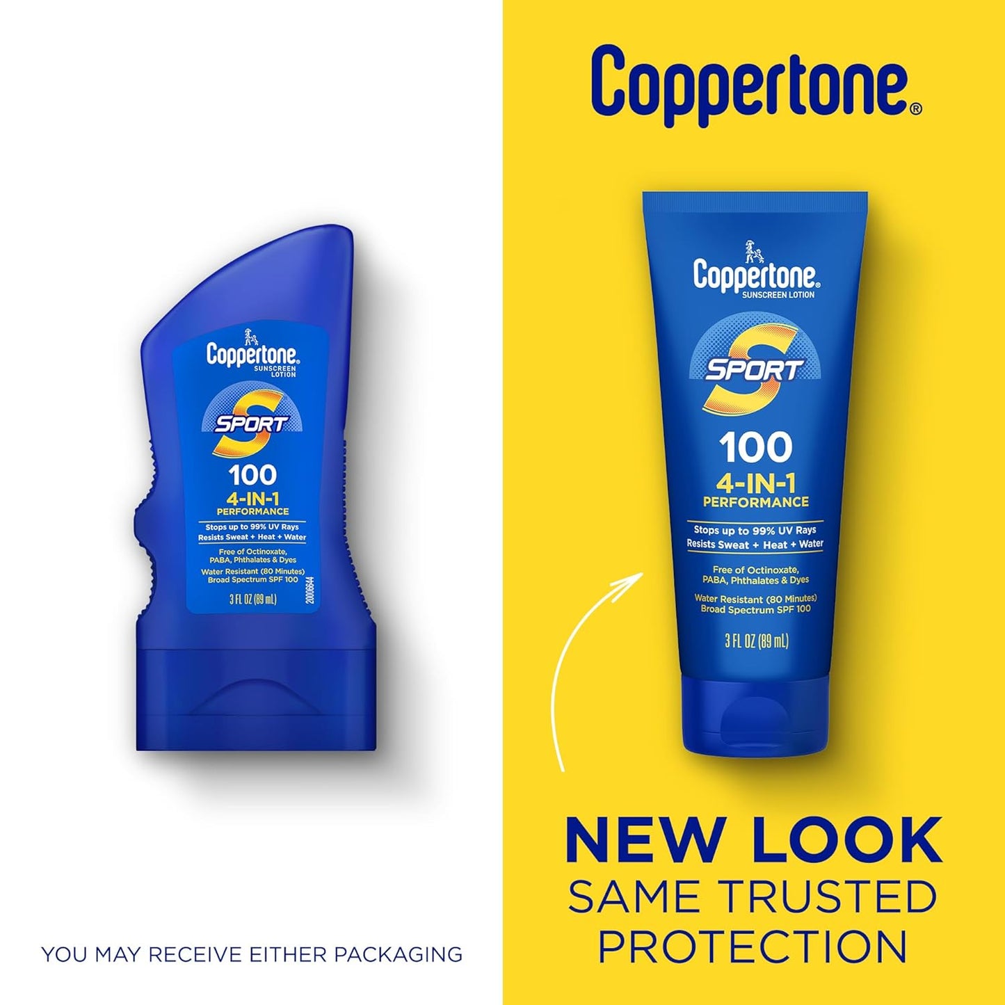 Coppertone Sport SPF 100 4-In-1 Performance Sunscreen Lotion 89ml