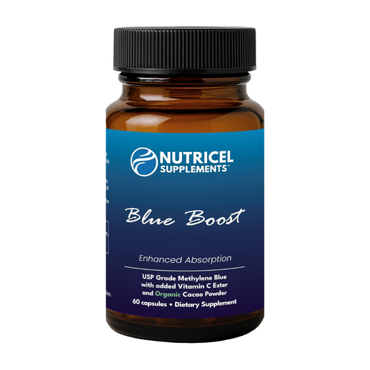 NutricelBlue Boost USP Grade Methylene Blue Dietary Supplement, 60 Capsules