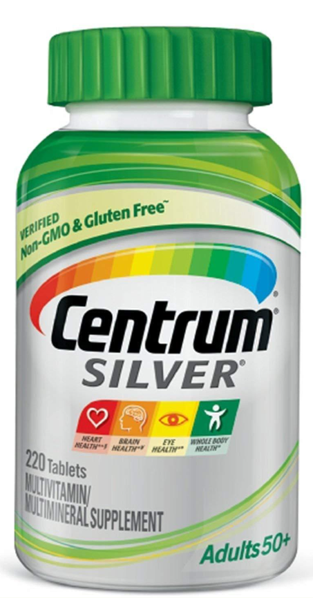 Centrum Silver Adult 50+ Multivitamins/Multimineral Supplement (220 Tablets)