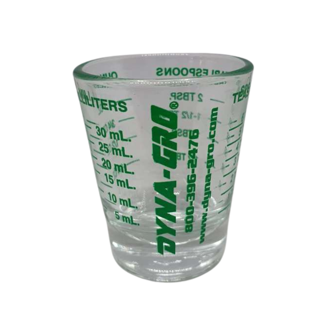 Dyna-Gro Mini Measure  Shot Glass 1oz, 6 Tsp, 2 Tbs, 30ml