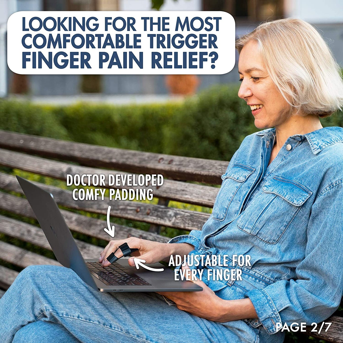 Dr. Frederick's Original Trigger Finger Splint Padded, 2 Count
