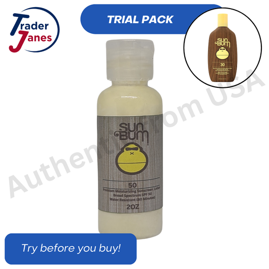 Trial Size Sun Bum Original SPF 50 Sunscreen Premium Moisturizing Lotion, 2oz