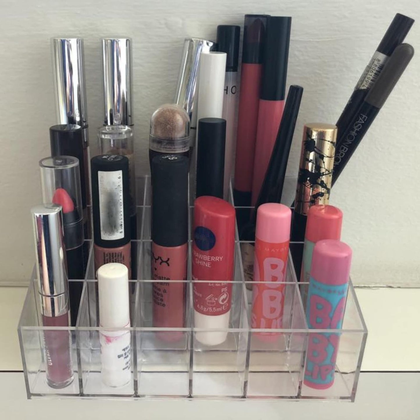 Acrylic Lipstick Organizer 24 Slots by Honest Tools