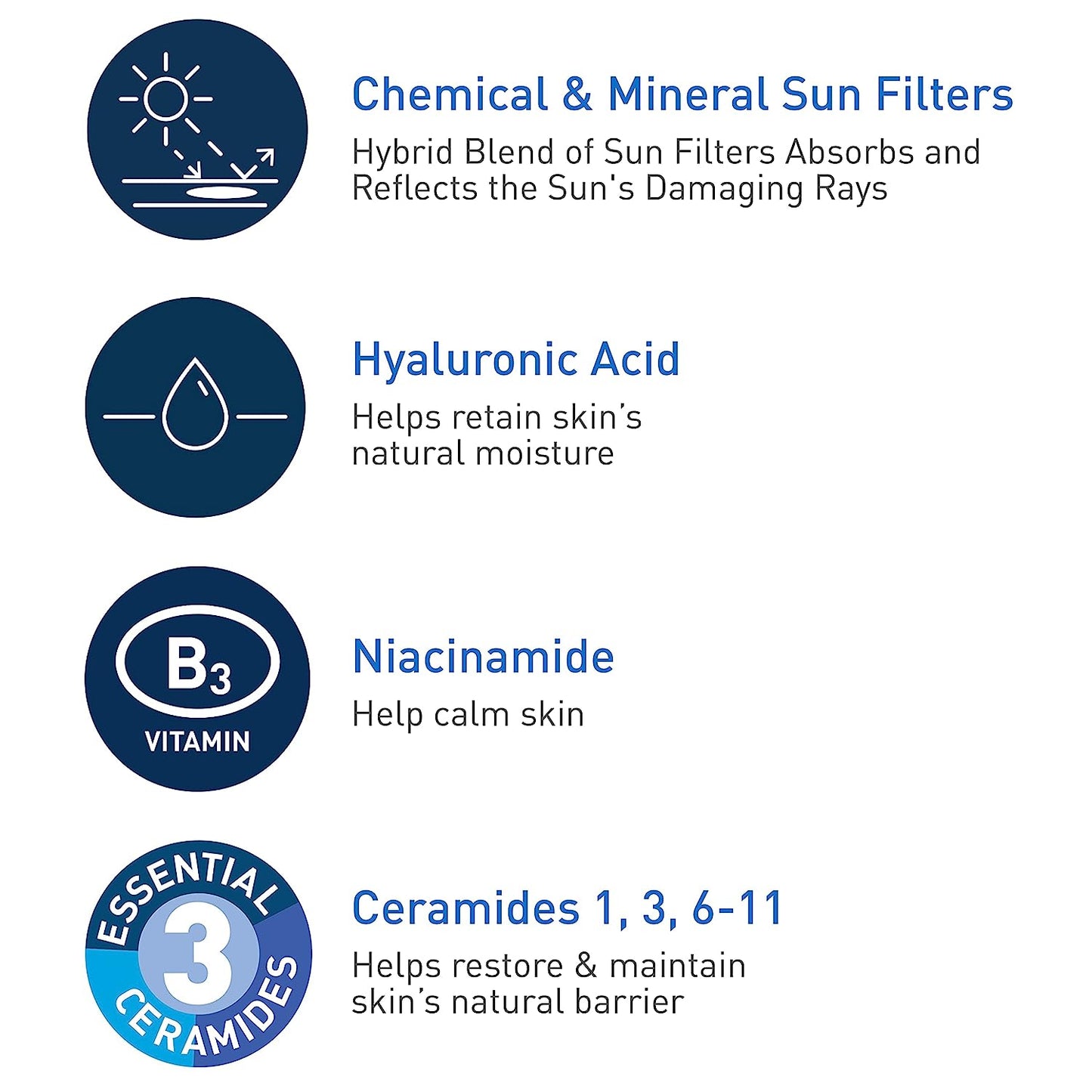 CeraVe Hydrating Sheer Sunscreen Broad Spectrum SPF 30 Face & Body Hybrid Formula - 89ml