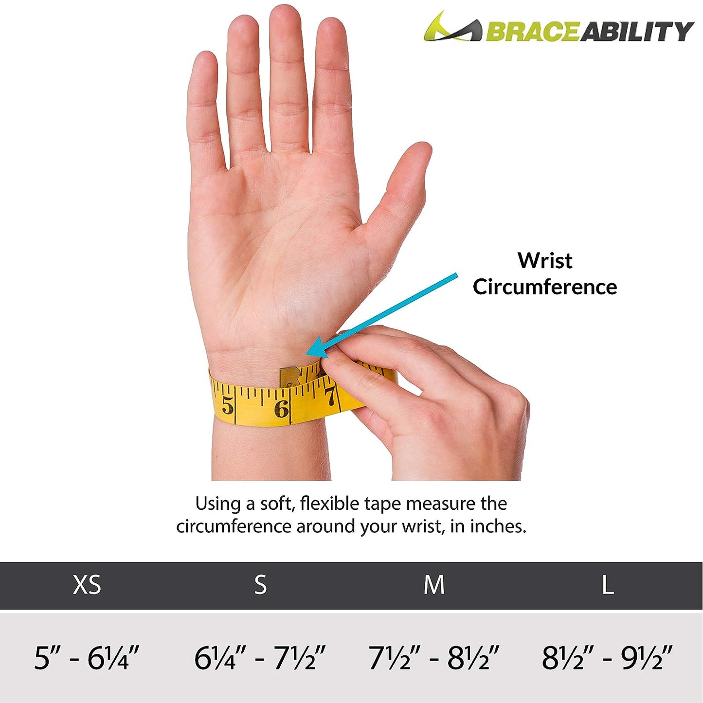 BraceAbility Thumb & Wrist Spica Splint (Large - Right Hand)