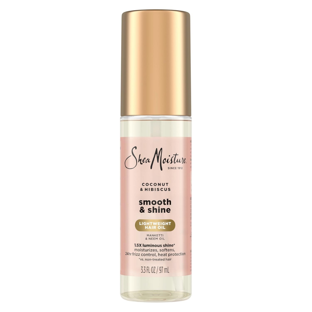 Shea Moisture Coconut & Hibiscus Smooth & Shine Oil w/ Manketti & Neem Oil, 97 ml / 3.3 fl. oz.