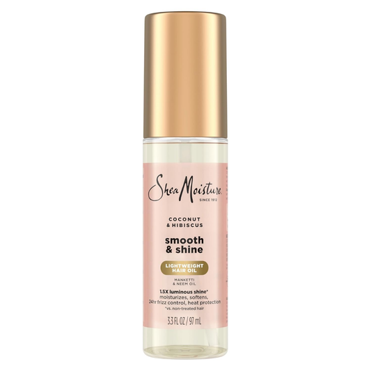 Shea Moisture Coconut & Hibiscus Smooth & Shine Oil w/ Manketti & Neem Oil, 97 ml / 3.3 fl. oz.