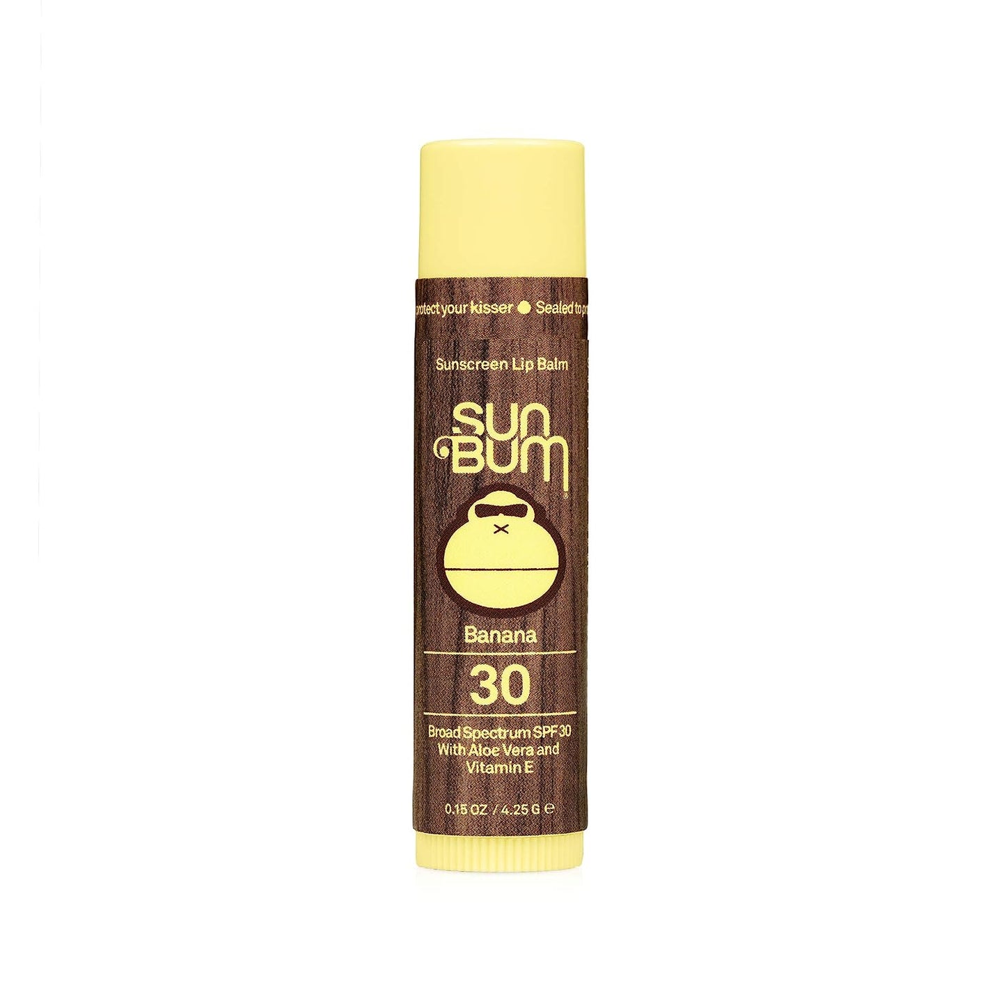 Sun Bum Sunscreen Lip Balm SPF 30 With Aloe And Vitamin E Watermelon Flavor 0.15 oz (4.25g)