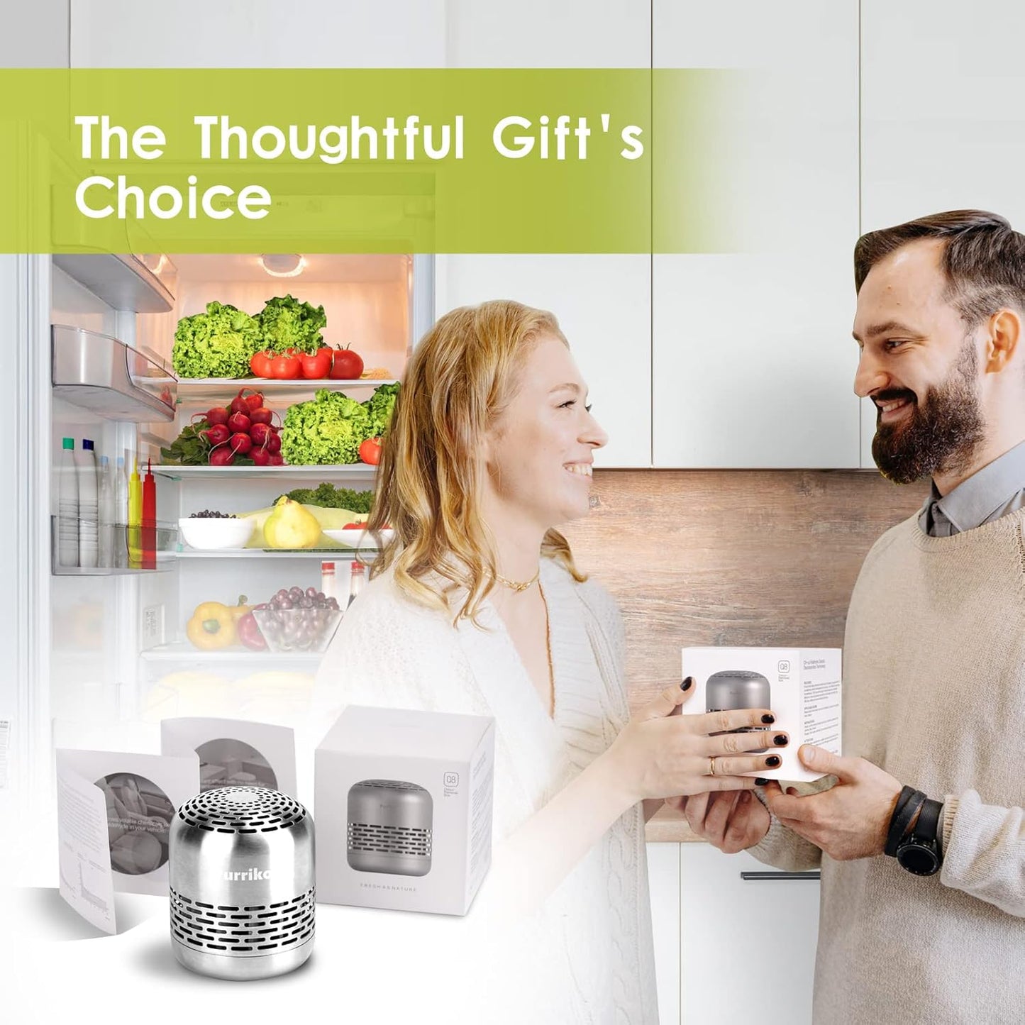 Purriko Refrigerator Deodorizer Eliminator and Fridge Deodorizer