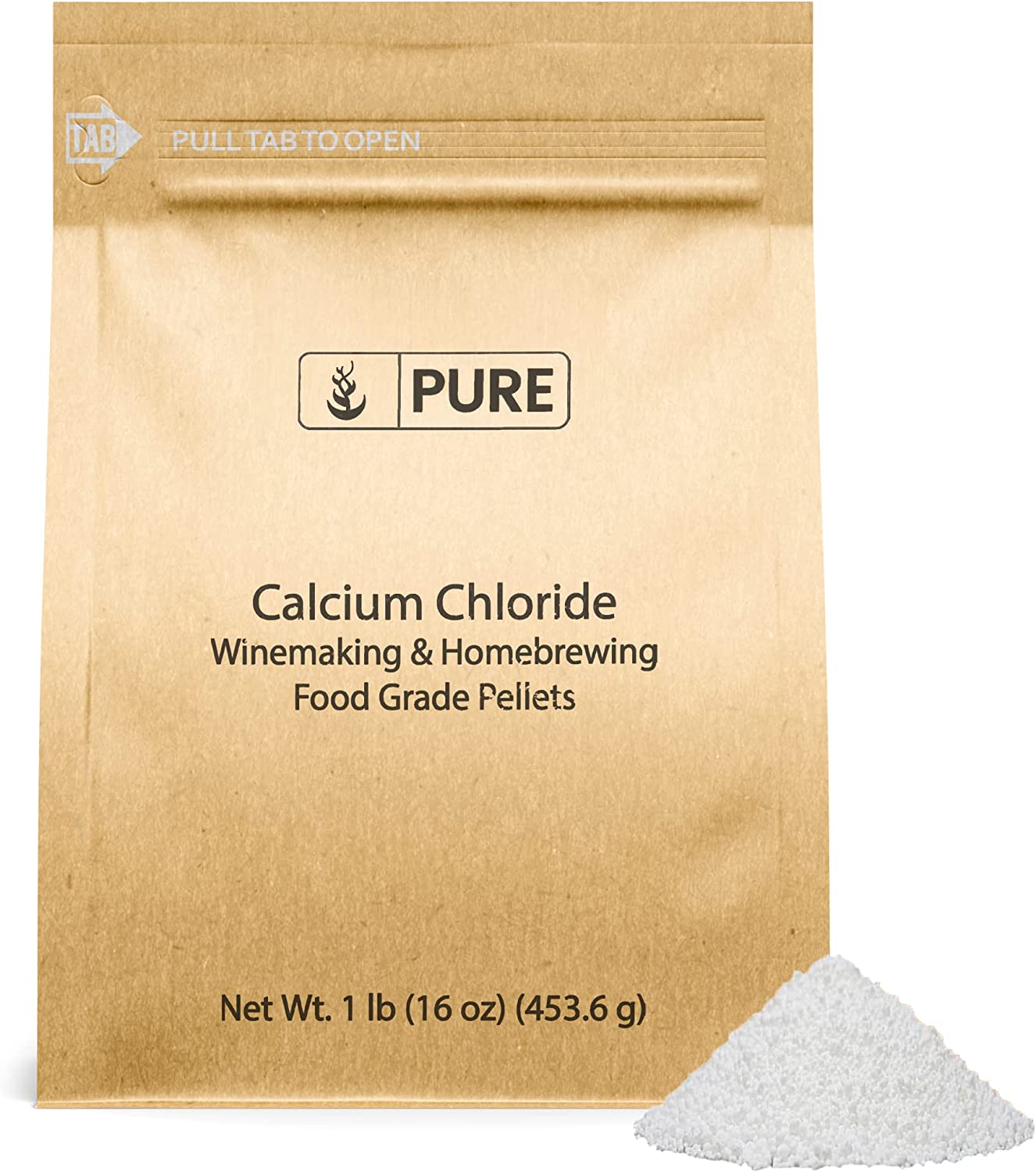 Pure Calcium Chloride Wine Making & Home Brewing Food Grade Pellets - 453.6g