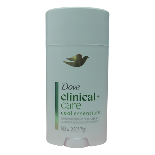 Dove Clinical + Care Cool Essentials Deodorant 96H Protection, 2.6 oz / 74 g