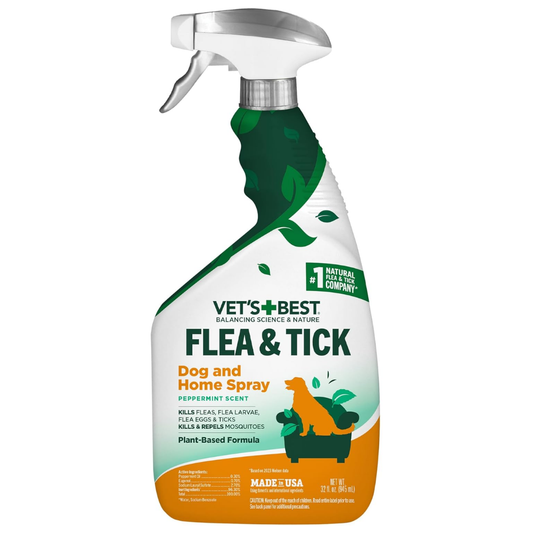 Vet's Best Flea & Tick Home Spray Plant Based Formula, 32 oz / 945ml