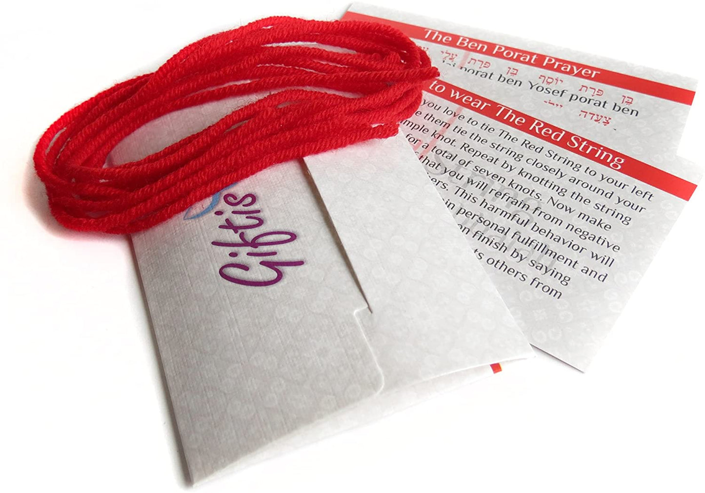 5 Pieces Original Kabbalah Red String Bracelet, 100% Wool, Powerful Protection for You and Your Family Against the Evil Eye from Rachel’s Tomb in Israel