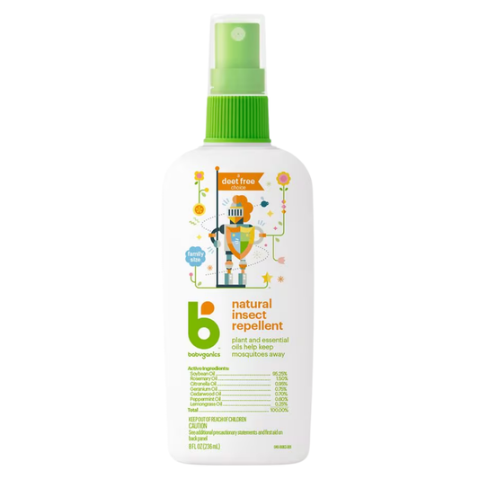 Babyganics Natural Insect Repellent Spray, 8 oz / 236 ml