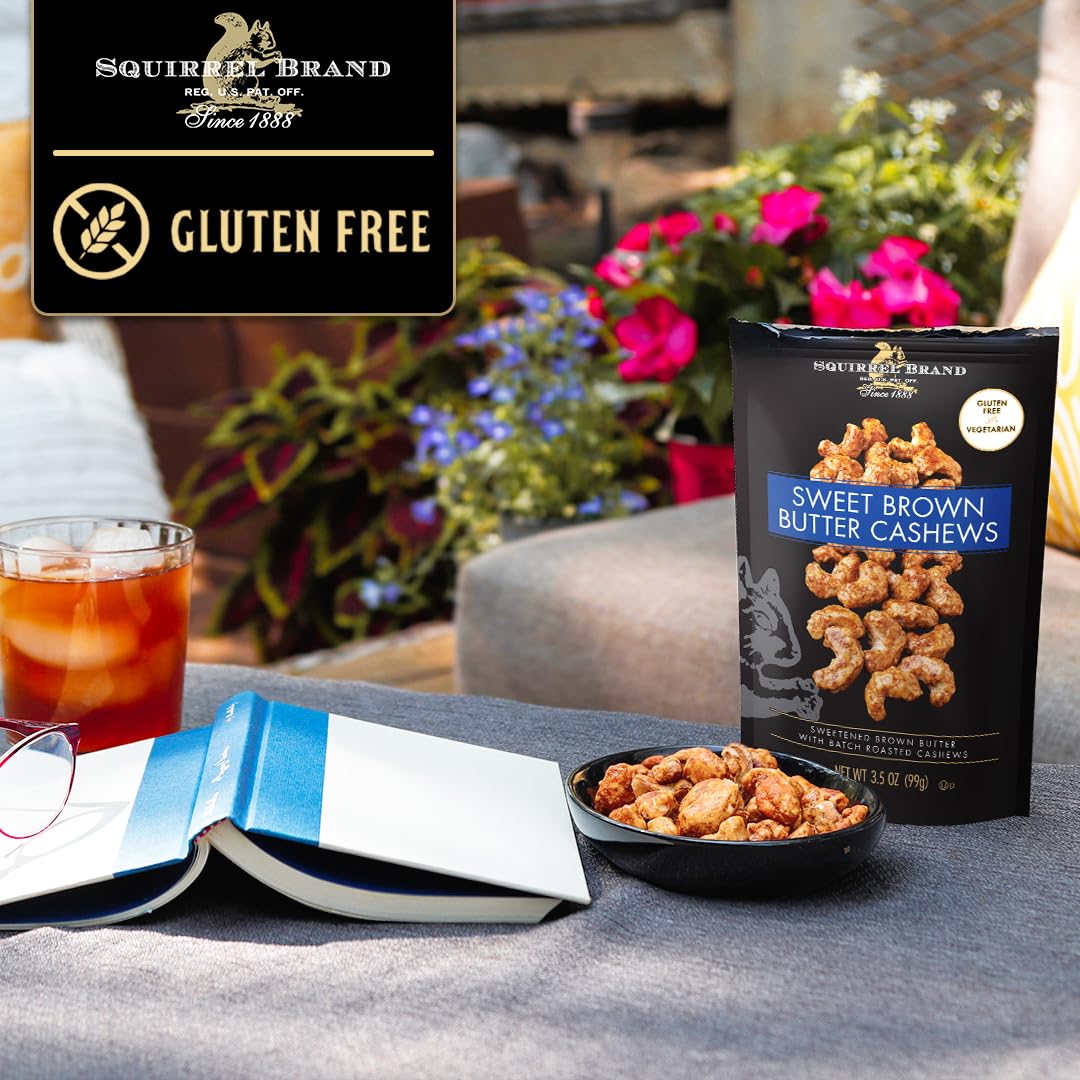 Squirrel brand Sweet Brown Butter Cashews Gluten Free, 99 g / 3.5 oz