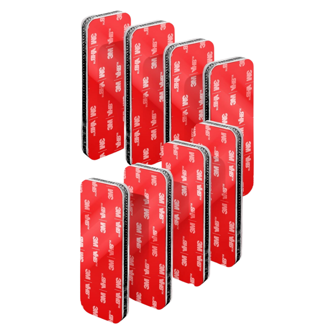 Tapsi Heavy Duty Adhesive Hook & Loop Strips 1.18 x 3.15 in, 8 Count