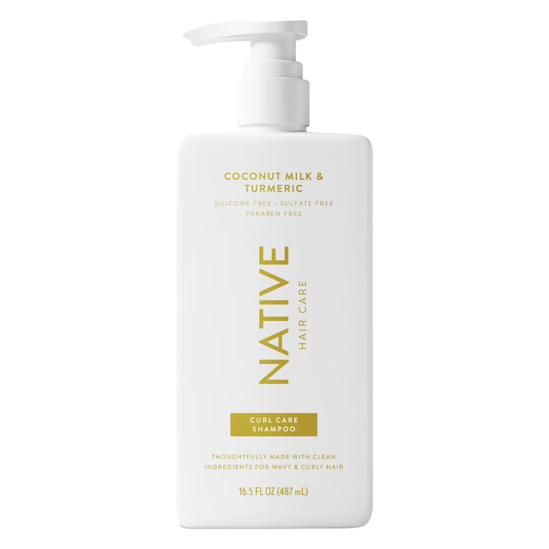 Native Hair Care Coconut Milk & Turmeric Curl Care, 16.5 oz / 487 ml