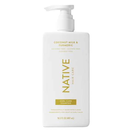 Native Hair Care Coconut Milk & Turmeric Curl Care, 16.5 oz / 487 ml