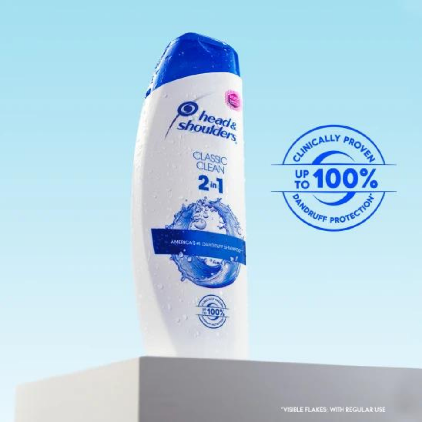 Head & Shoulders Pyrithione Zinc Dandruff Shampoo + Conditioner Classic Clean 2 in 1