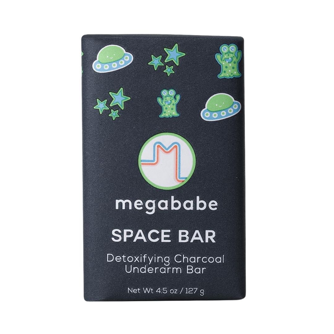 Megababe Space Bar Detoxifying Charcoal Underarm Bar, 4.5 oz