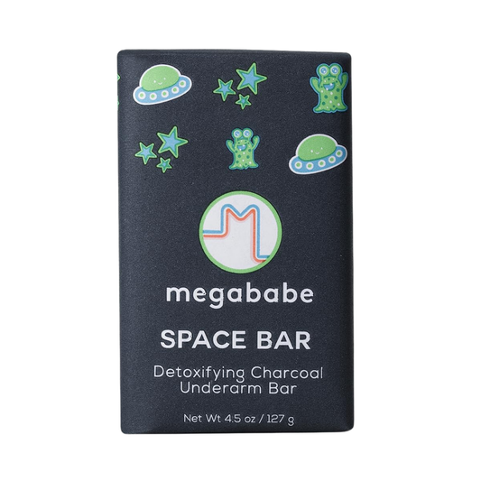 Megababe Space Bar Detoxifying Charcoal Underarm Bar, 4.5 oz