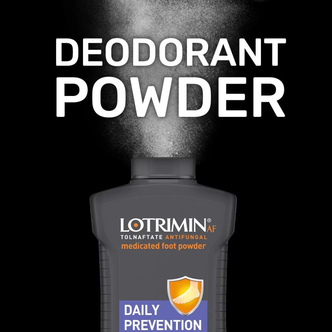 Lotrimin Antifungal Medicated Foot Powder Daily Prevention For Athlete's Foot - 3oz