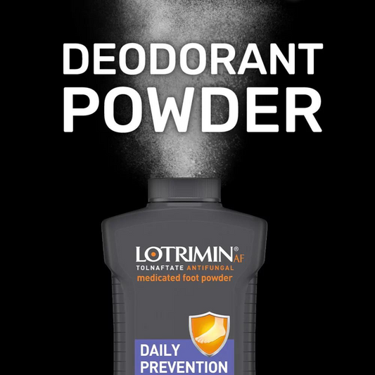 Lotrimin Antifungal Medicated Foot Powder Daily Prevention For Athlete's Foot - 3oz