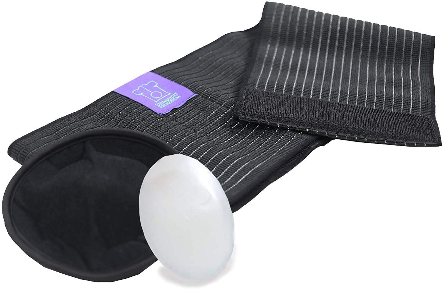 Everyday Medical Umbilical Hernia Belt Breathable Fabric Abdominal Binder with Naval Pad - XXL