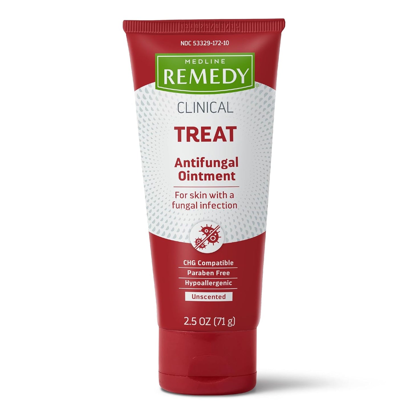 Medline Remedy Clinical Treat Antifungal Ointment Unscented, 71 g / 2.5 oz
