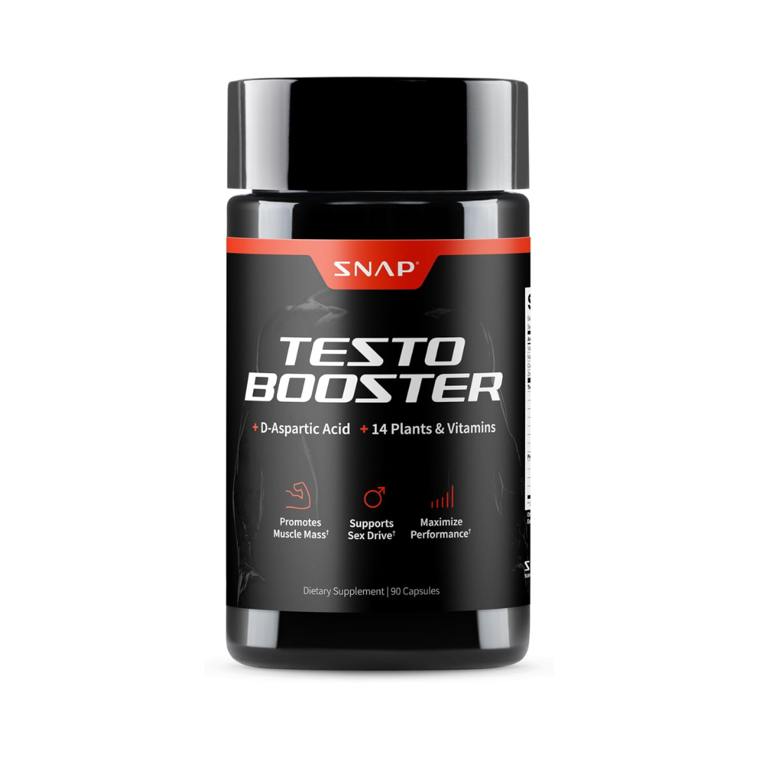 SNAP Testo Booster + 14 Plants & Vitamins, 90 Capsules