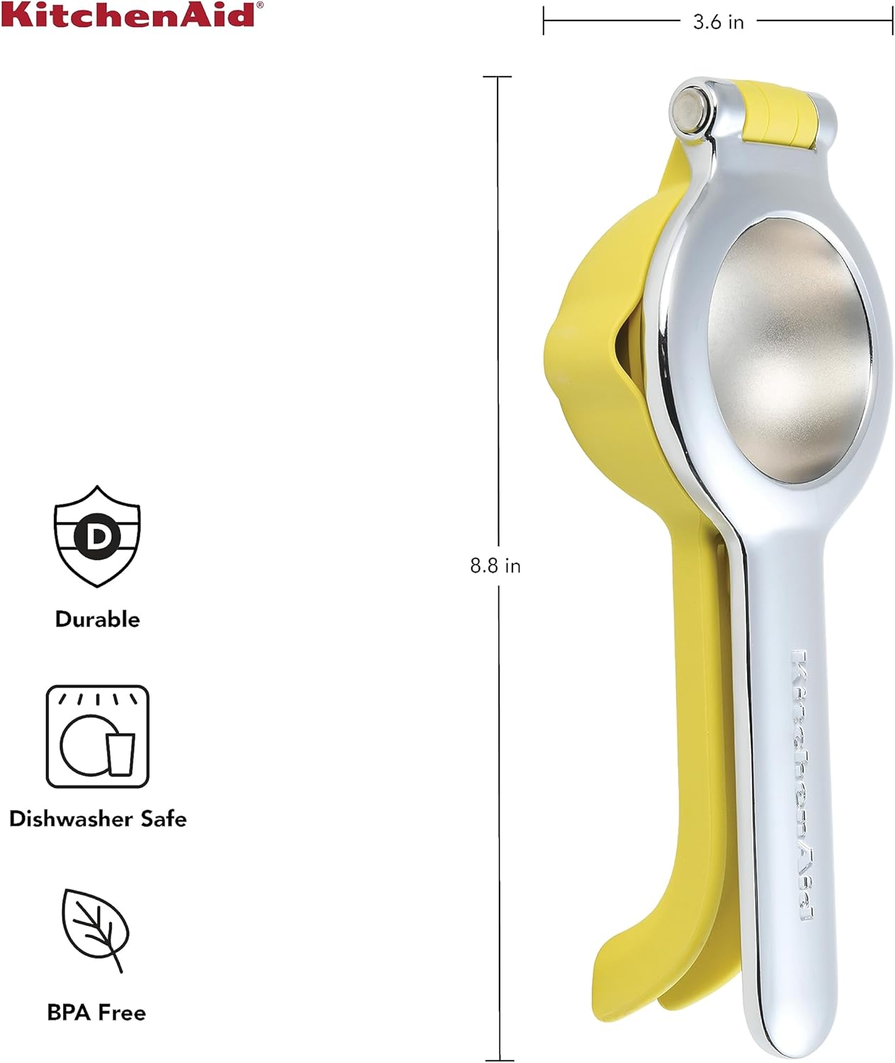 KitchenAid Citrus Juice Press Squeezer For Lemons And Limes, 1 Count