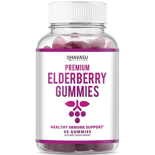 Elderberry Gummies Supports Immune System Natural Ingredients 60 Gummies Per Bottle