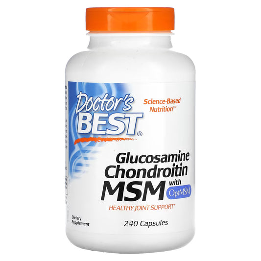 Doctors Best Glucosamine Chondroitin MSM with OptiMSM (240 Capsules)
