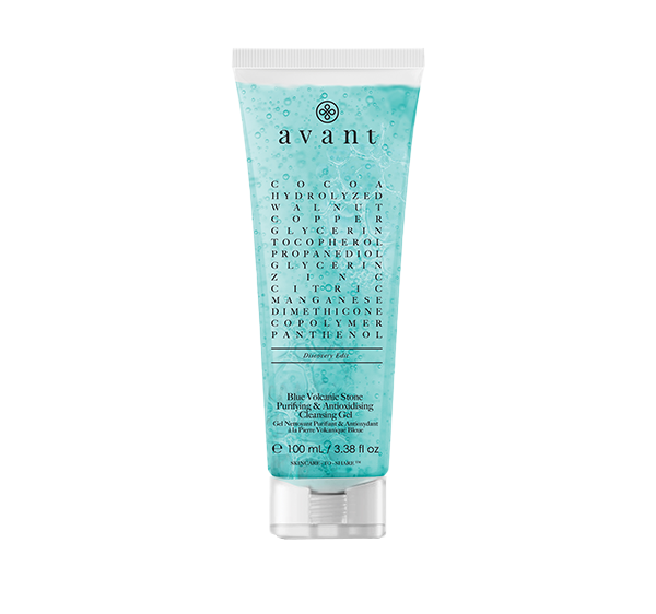 AVANT SKINCARE Blue Volcanic Stone Purifying & Antioxidising Cleansing Gel 100 ml (3.38FL oz)