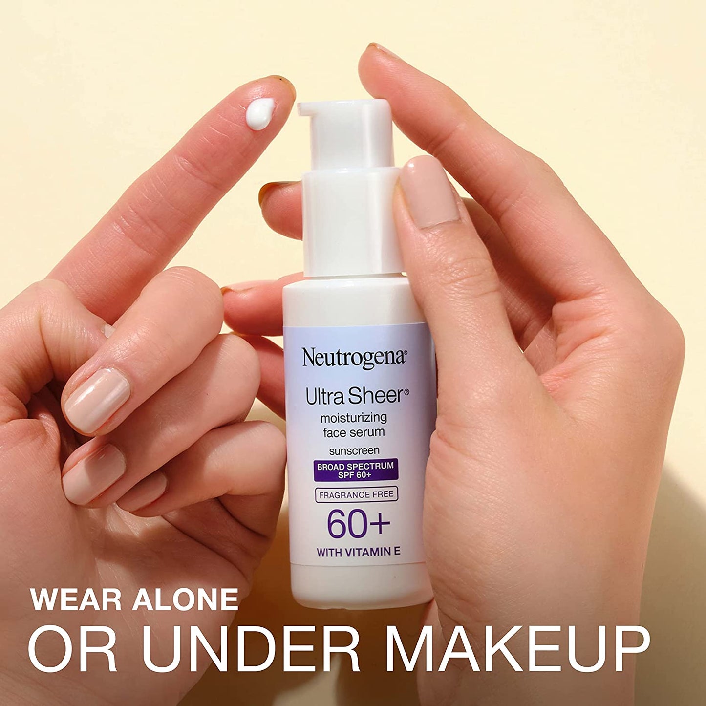 Neutrogena Ultra Sheer Moisturizing Face Serum Sunscreen SPF 60+  1.7 fl oz/ 50 ml