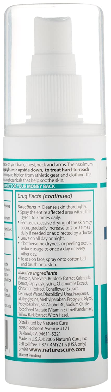 Nature's Cure Body Acne Treatment Spray 3.5 fl oz