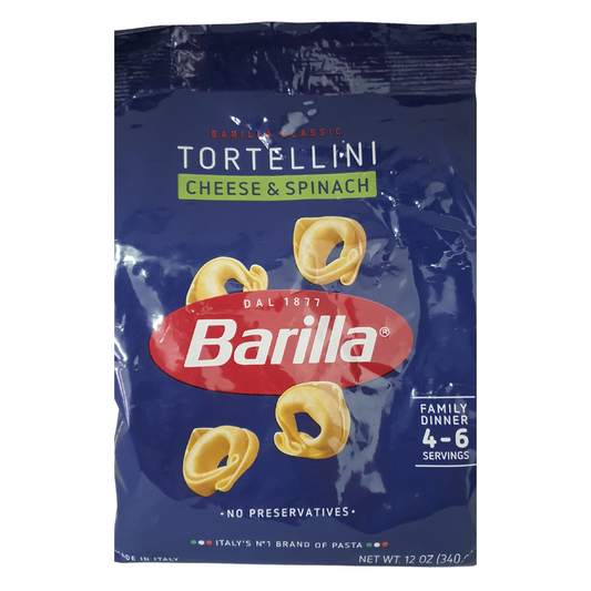Barilla Classic Tortellini Cheese And Spinach 4-6 Servings, 12oz / 340g