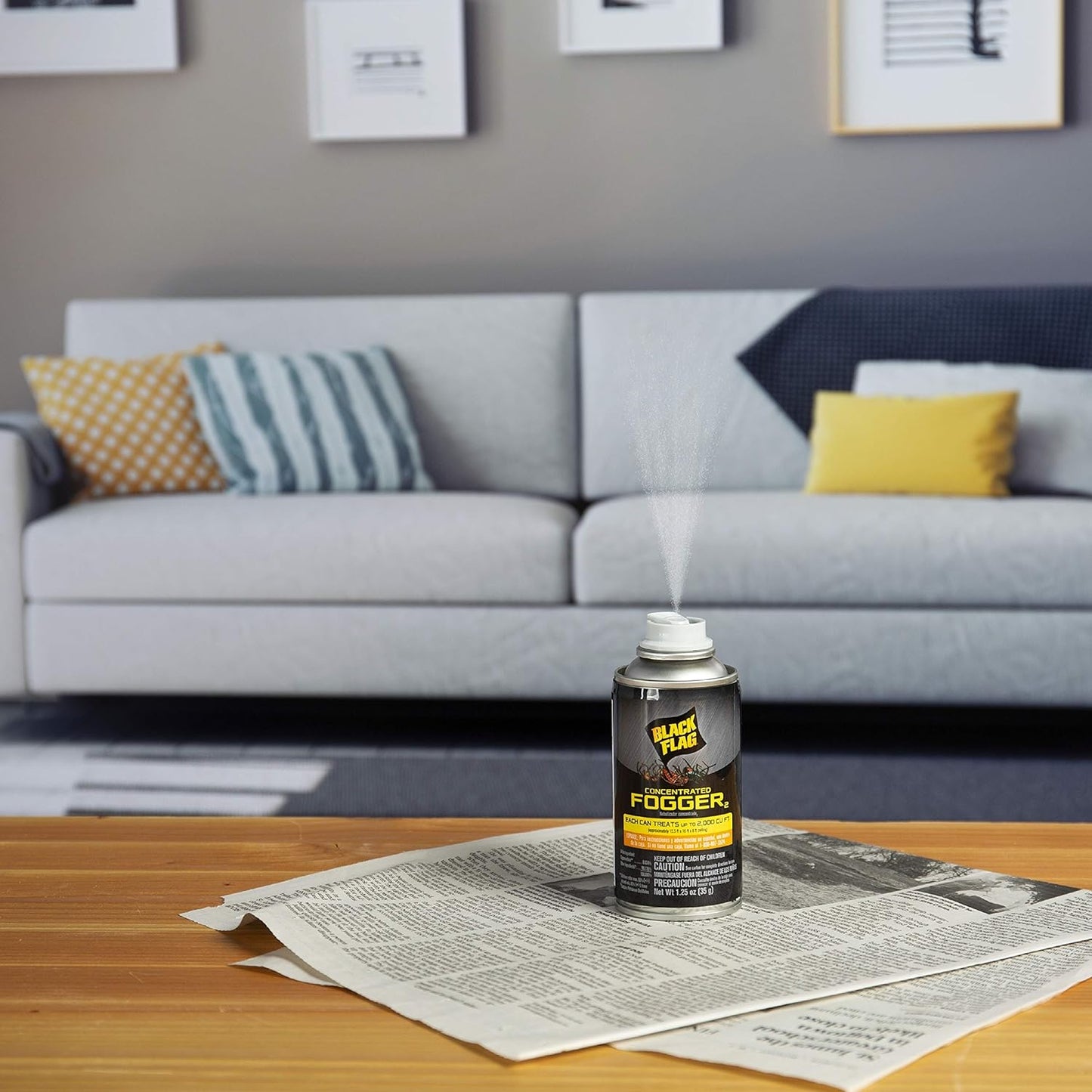 Black Flag Concentrated Indoor Fogger Clear Kills Insects 1.25oz