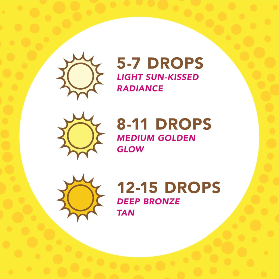 Jergens Natural Glow Instant Sun Drops Sunless Tanning Serum, 1 oz / 29 ml