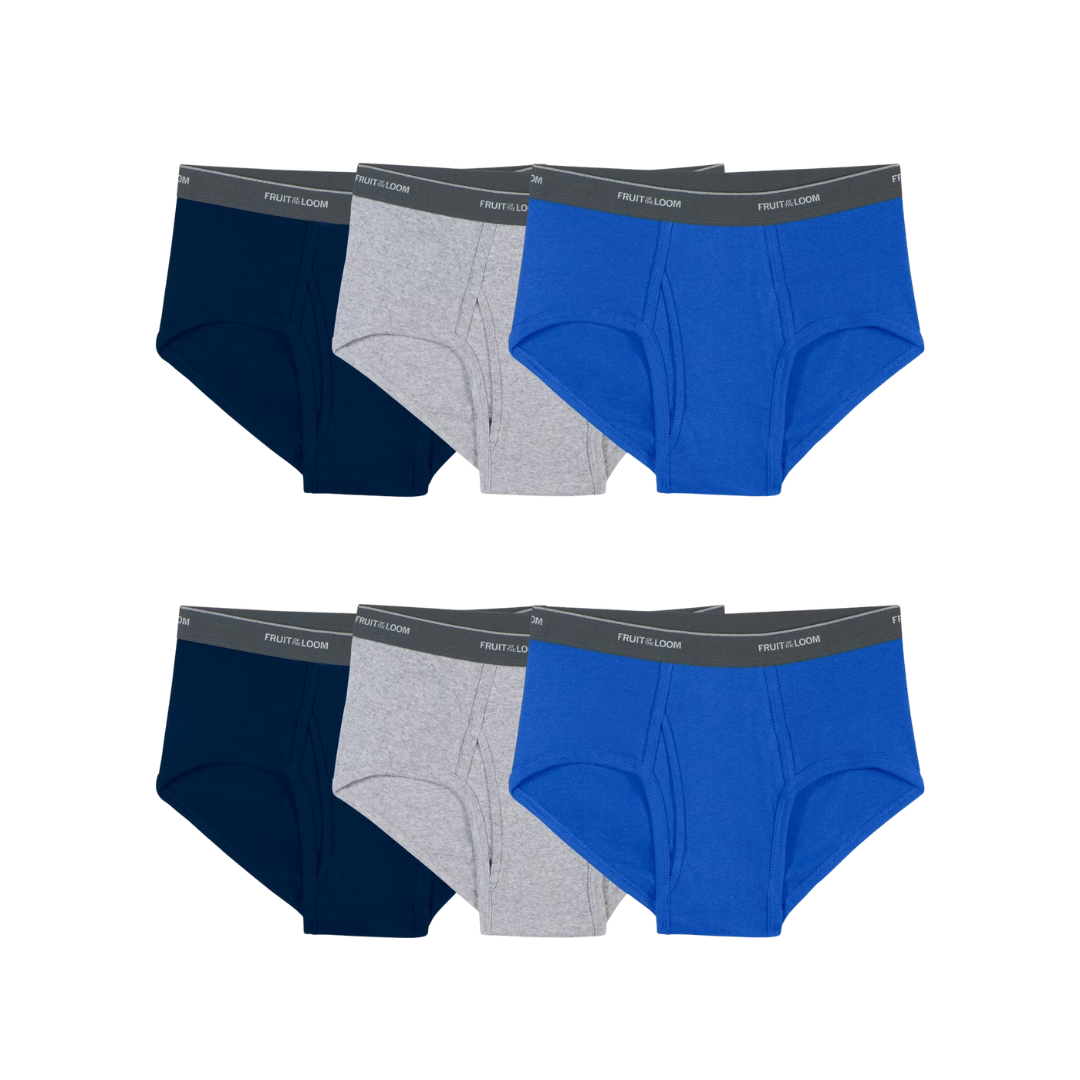 Fruit of the Loom Men’s Cotton Mid Rise Briefs, 6 Pack