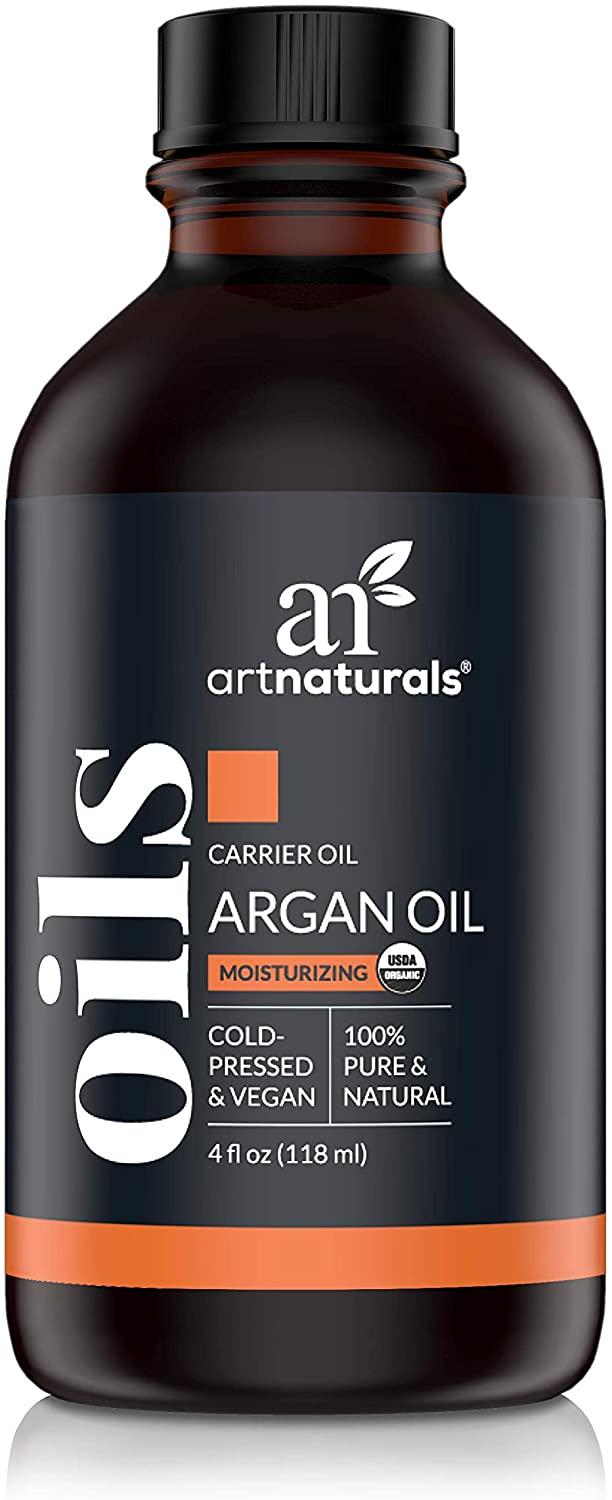 artnaturals Organic Morrocan Argan Oil for Hair, Face & Skin 100% Pure Natural, Cold Pressed & Vegan, 4 fl.oz / 118 ml