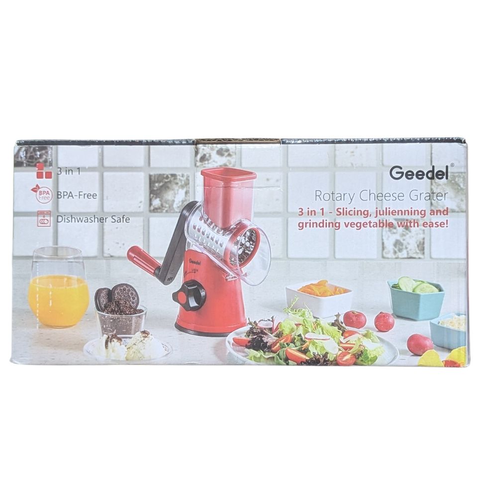 Geedel 3 in 1 Rotary Cheese Grater, 1 Count