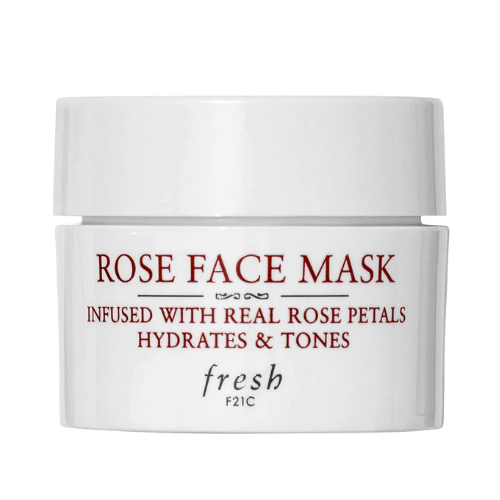 Fresh Rose Face Mask Infused with Real Rose Petals Hydrates & Tones Mini, 0.5 fl.oz / 15ml