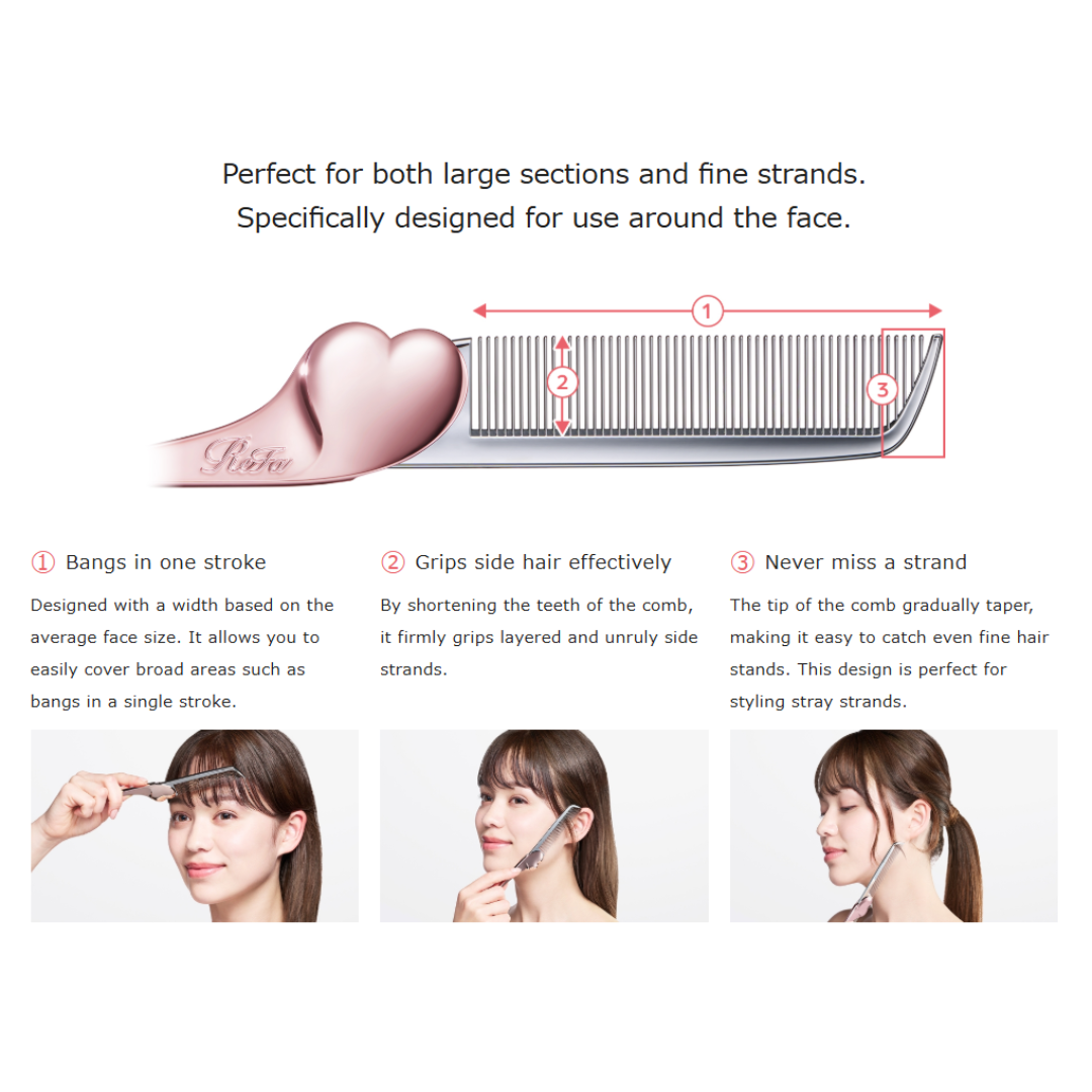 ReFa Heart Comb Aira, M Purple