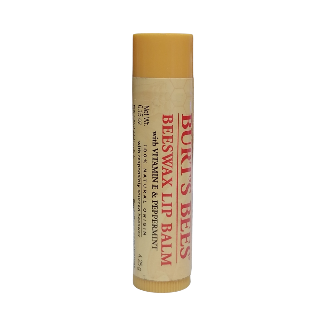 Burt's Bees Beeswax Lip Balm with Vitamin E & Peppermint, 0.15 oz