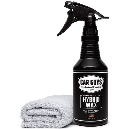 CarGuys Hybrid Wax Sealant with Liquid Carnauba for Shine on All Types of Surfaces, 18 oz Kit