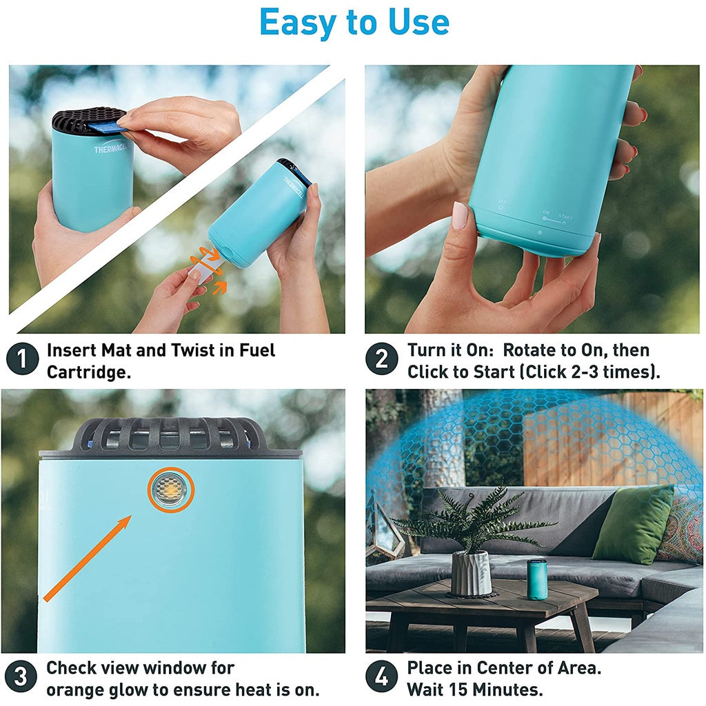 Thermacell Patio Shield Mosquito Protection 15 ft. Zone Repeller, Glacial Blue