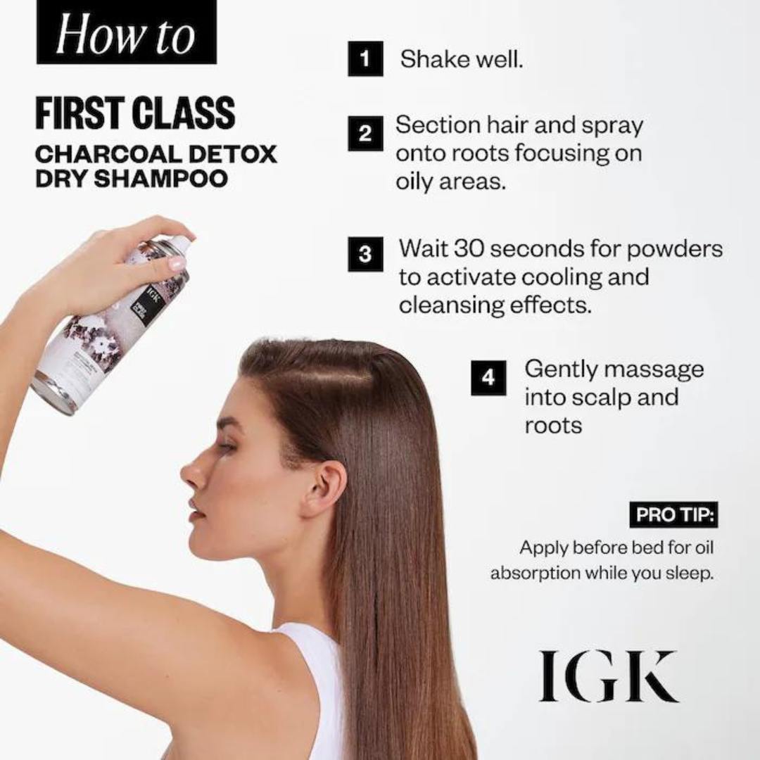IGK First Class Charcoal Detox Dry Shampoo - 288ml / 6.3oz